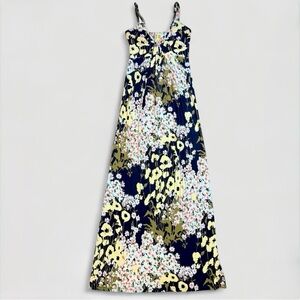 Free People Romantic Floral Maxi Goddess Dress (Almost Vintage 2008) Size XS